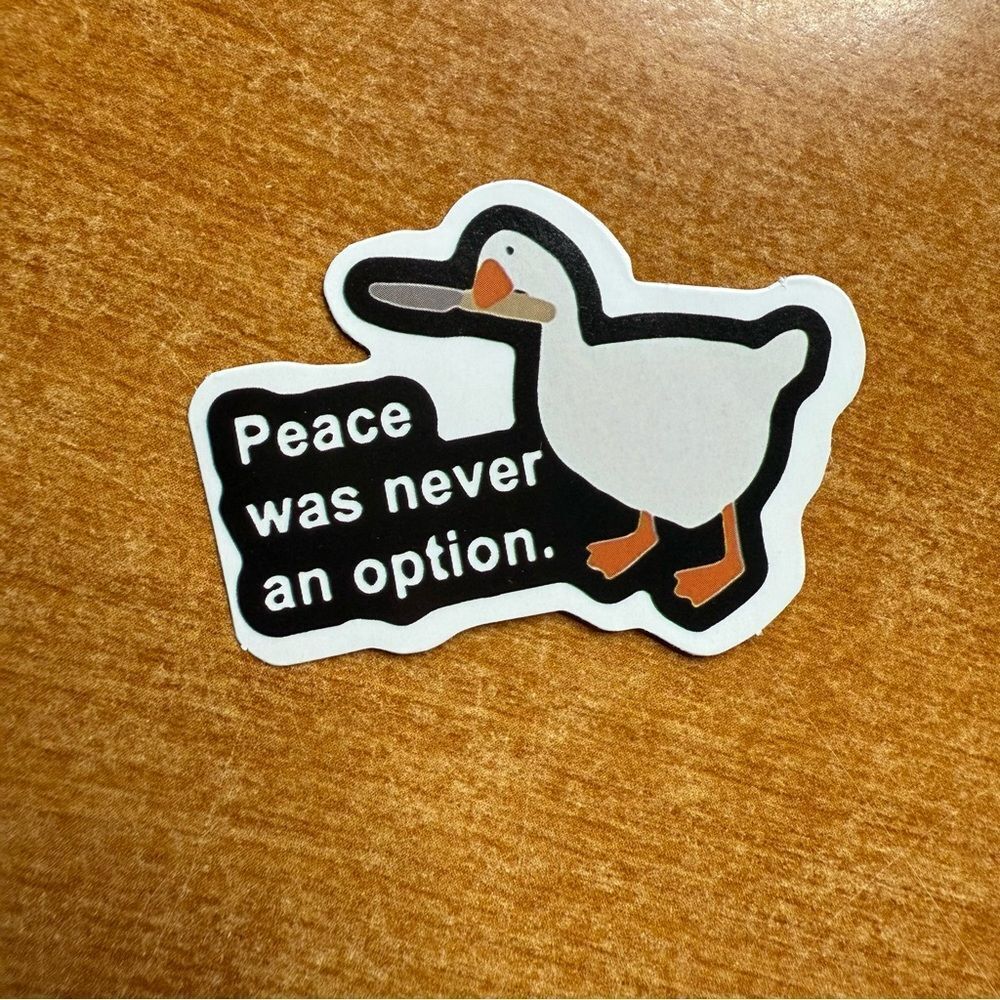 Duck‎ Sticker with Quote